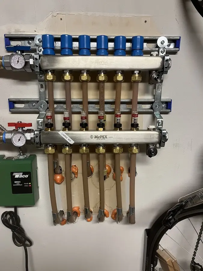 Plumber performing Gas Leak Detection at a residential property in South Bound Brook